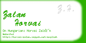 zalan horvai business card